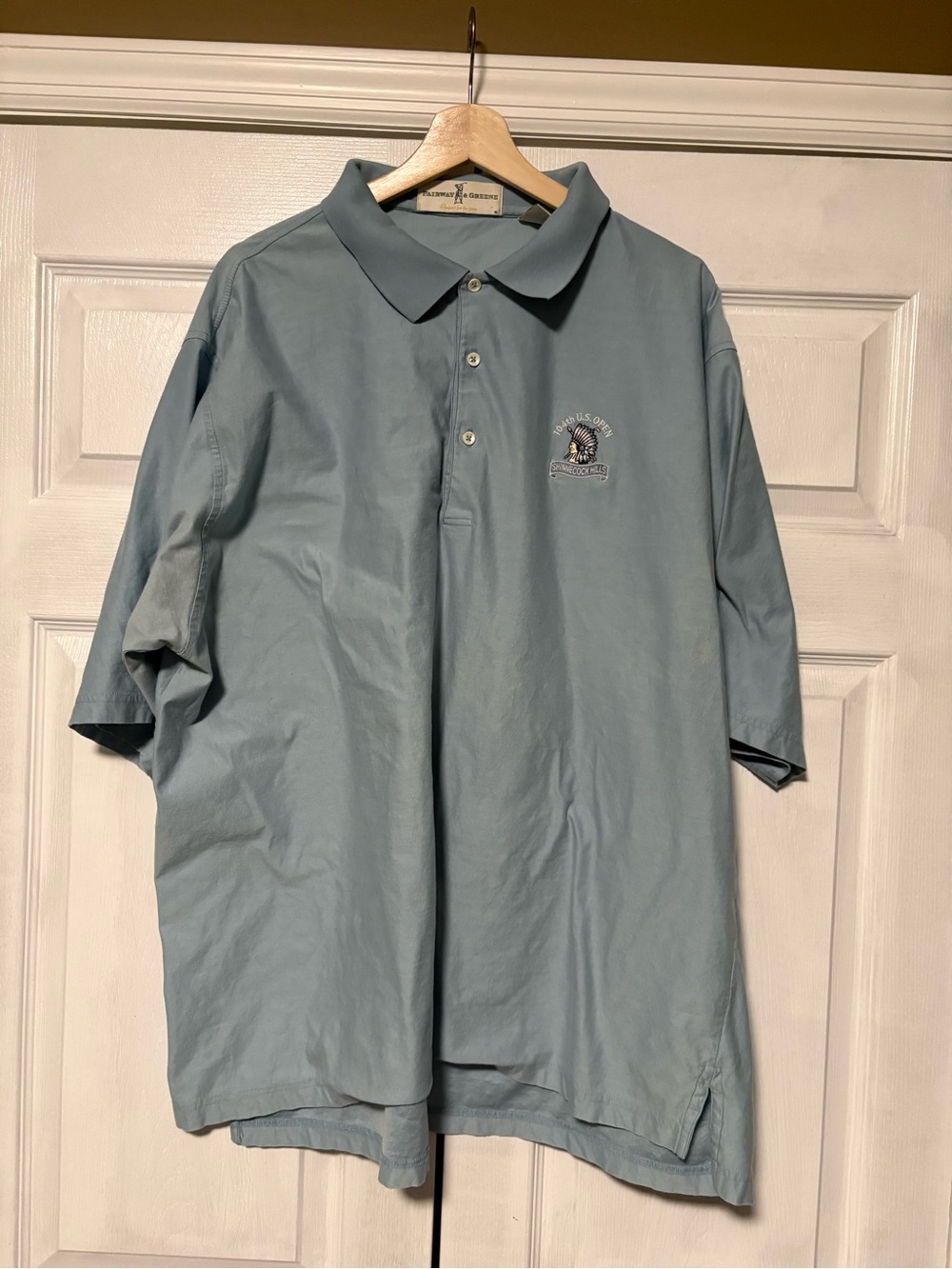 Vintage Fairway & Greene Shinnecock Hills 104th U.S. Open Polo XXL Flawed